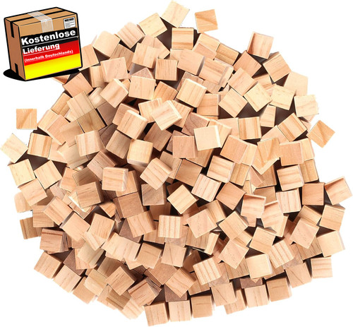 Holzwürfel bastelset für diy - holzwürfel,