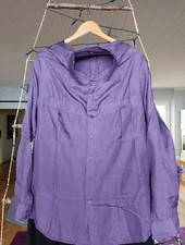 Herren Hemd Vintage LILA Seide