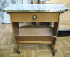 50er Original Tisch Zeitungswagen Beistelltisch Mid Century 50s Table
