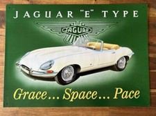 Blechschild Jaguar "E" Type -
