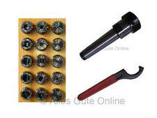 Spannzangenfutter MK3 ER25 + ER25Satz 15Stck. HL + Schlüssel H