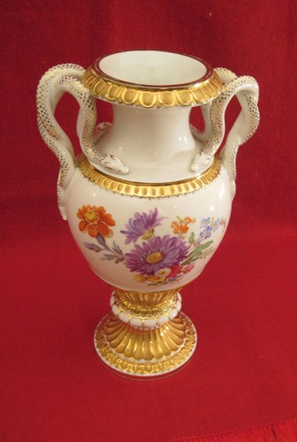 Meissen schlangenhenkelvase - meissen,,