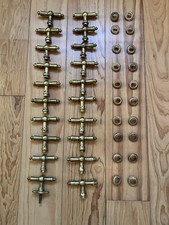 20 historische Orginale Fensteroliven Messing Gründerzeit um 1890