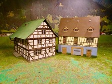 H0 wohl Kibri 2 Dorf-Fachwerkhäuser aus Anlagenauflösung f. Modellbahn Anlage