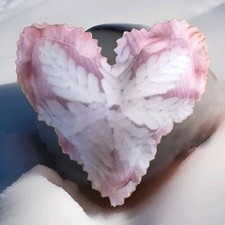 Herz  Schneeflocke 3 d  Stoff  9 cm  groß  Tilda Art