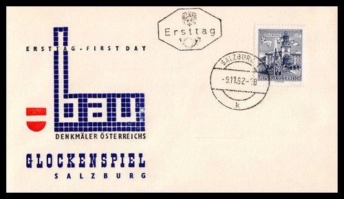 österreich fdc salzburg 1952 - Österreich,
