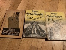 Köhlers Flottenkalender Konvolut 1925, 1940, 1941 Vor- und Kriegszeit