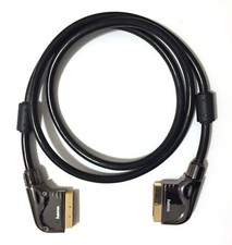 Hama Scartkabel, highend, 1,8 m, Glasstecker, Mantelstromfilter, vergoldet, top