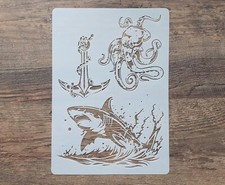 Schablone Haifisch Octopus