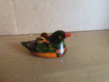 Figur Ente Vogel klein bunt ca. 2,4 cm H Keramik