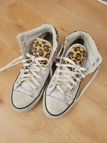 Chucks weiß leopard print - in,