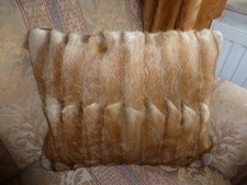 KISSEN Fuchs - Echt-Fell-Pelz-Antikleder-Sofa-Deko-braun