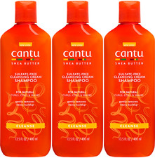 3 x Cantu Locken Pflege-Shampoo mit Sheabutter & Kokosnussöl - 400ml