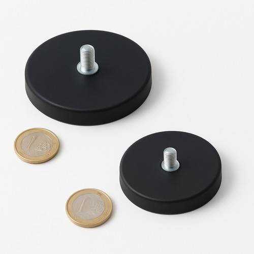 Neodym topfmagnet gummiert - neodym,