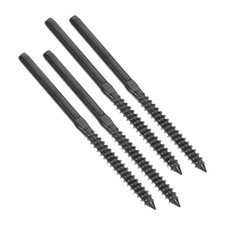  4 Sätze Edelstahl-Kabelgeländer-Systemklemmen. Einfache Installation.