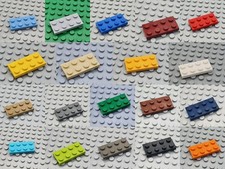 LEGO® 8x Stein Platte Flach Basic Brick 2x4 - 3020 -  Diverse Farben