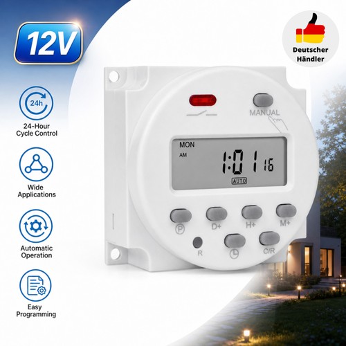 Digitale lcd zeitschaltuhr - digitale, lcd-zeitschaltuhr