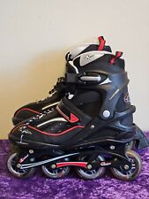Hudora Inlineskates X-skill 4.0, Gr. 45 Schwarz/Rot Xpulse, ABEC 5