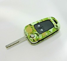 Opel Schlüsselcover Chevrolet Vauxhall Key Cover Hülle Camo Skulls abMJ09 