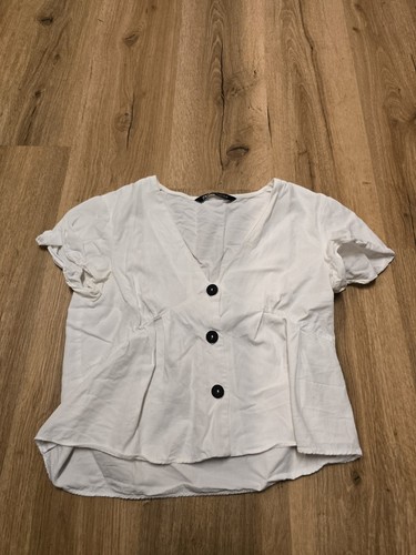 Zara kurzarm hemdbluse - kurzarm,