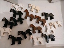 LEGO  Pferde 16 stück Braun schwarz weiß für Ritter Cowboys Indianer