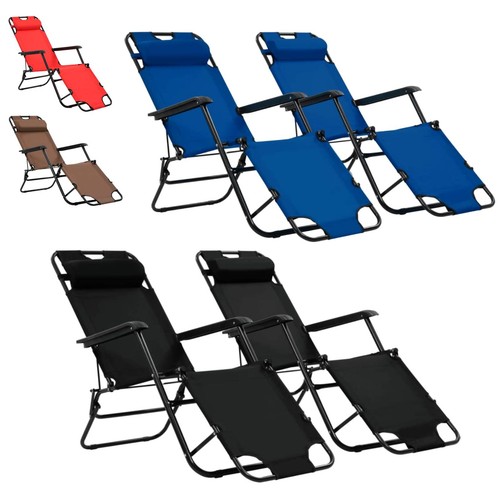 Klappbare sonnenliegen mit - 2x,