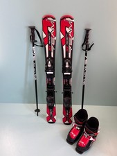 🎿 Kinder Ski Set 90 cm + Schuhe Gr. 30 / MP 18-19,5  + neue Skistöcke 🎿