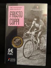 Radrennfahrer Fausto Coppi 5 Euro 2019 Stgl. Italien im Blister