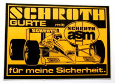 Werbe-Aufkleber Schroth Gurte