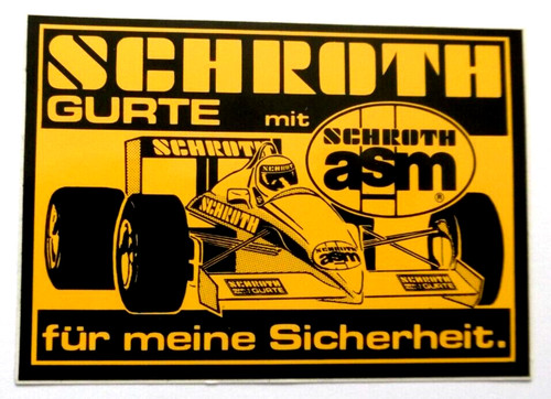 Werbe aufkleber schroth gurte - werbe-aufkleber,