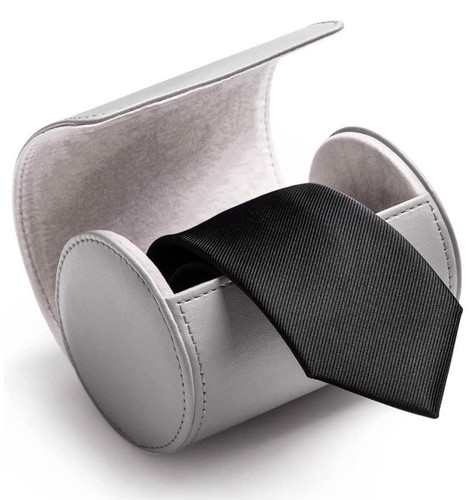 Krawattenbox aus leder mit - krawattenbox, pu-leder