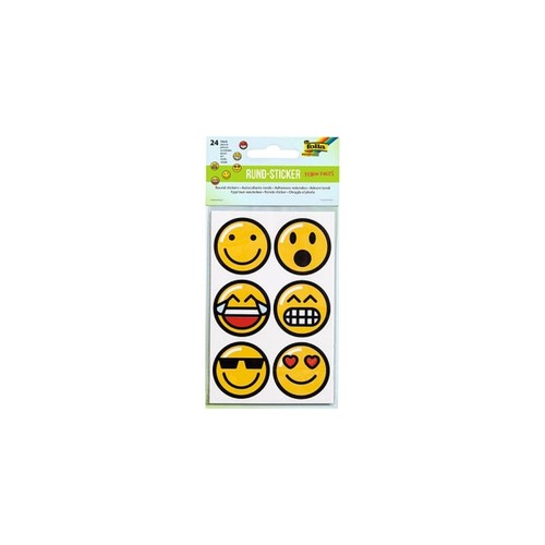 Folia rundsticker emojis - folia,