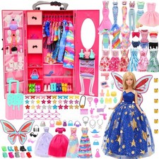 Puppen Kleiderschrank Zubehör