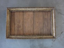 Großer Waschgoldrahmen, Berliner Leiste, Bilderrahmen, Biedermeier