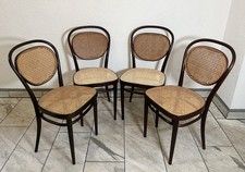 1 Set 4 Thonet 215 Wiener Kaffeehausstuhl Vintage 1977