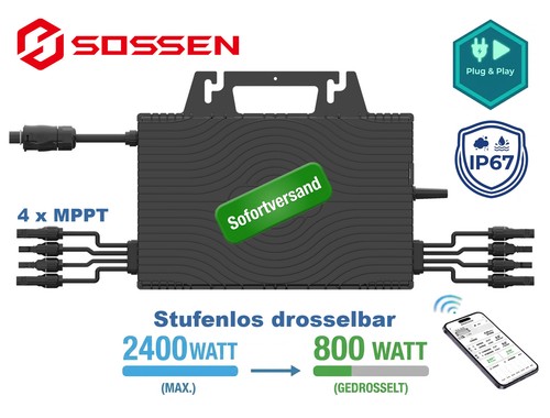 Micro wechselrichter 2400w - 2400w, 4x