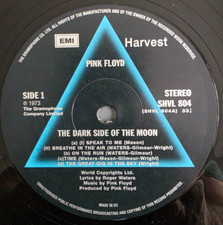 LP PINK FLOYD THE DARK SIDE OF THE MOON 2011 UK SHVL 804 3 POSTER 2POSTCARD MINT