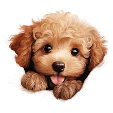 Poodle Car Sticker 9X9cm Dogs