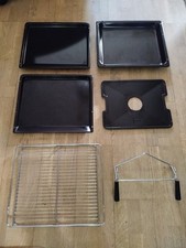 Miele Backblech, Trendblech, Fettpfanne, Haltegriff und Grillrost 