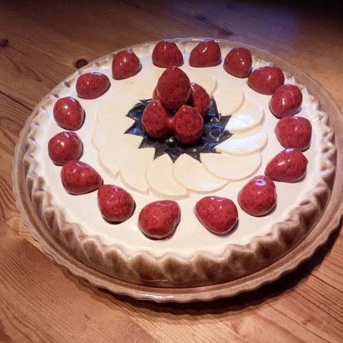 Vintage keramik kuchenform mit - keramik,