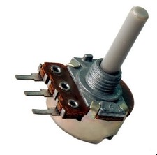 Potentiometer 470K Ohm , 0,25Watt, linear, Achse 4mm, Kunststoff, Poti, 1St.