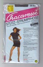 Chacaresse Stützstrumpfhose  Gr. 42 44 20den Lycra Silver NEU