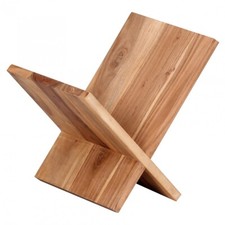 FineBuy Zeitungsständer Massivholz Zeitschriftenständer Prospekthalter Landhaus