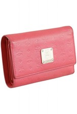 MCM Portemonnaie Damen Geldbörse Geldbeutel Brieftasche Rot #ch8n9ey