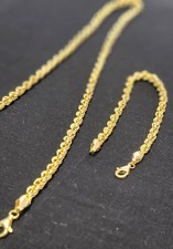 Goldkette Set mit Goldarmband