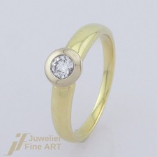 Brillant solitär ring - mit, 1