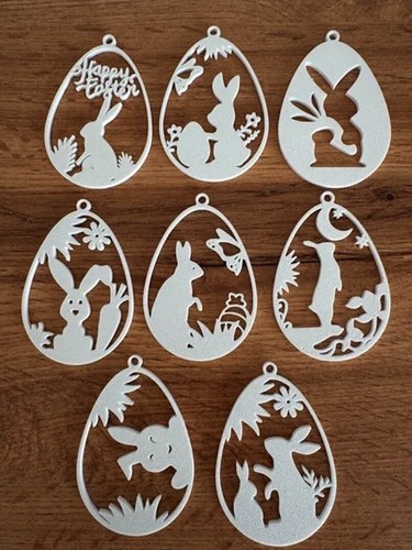Osterhase aufhänger set frohe - osterhase,