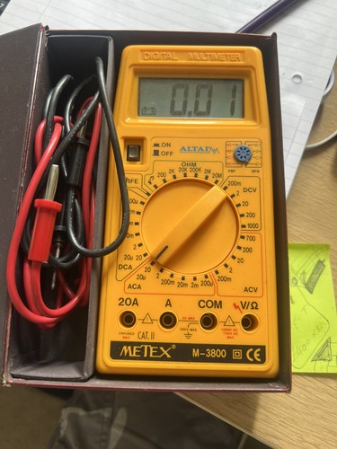 Multimeter metex m3800 - metex,