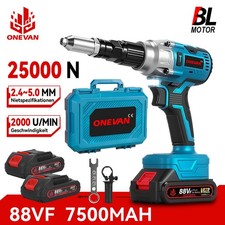 25000N 18V Akku Nietpistole Elektrisch Blindnietgerät Popnietenzange für Makita