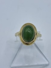 schöner Jade Ring 333 G Gold